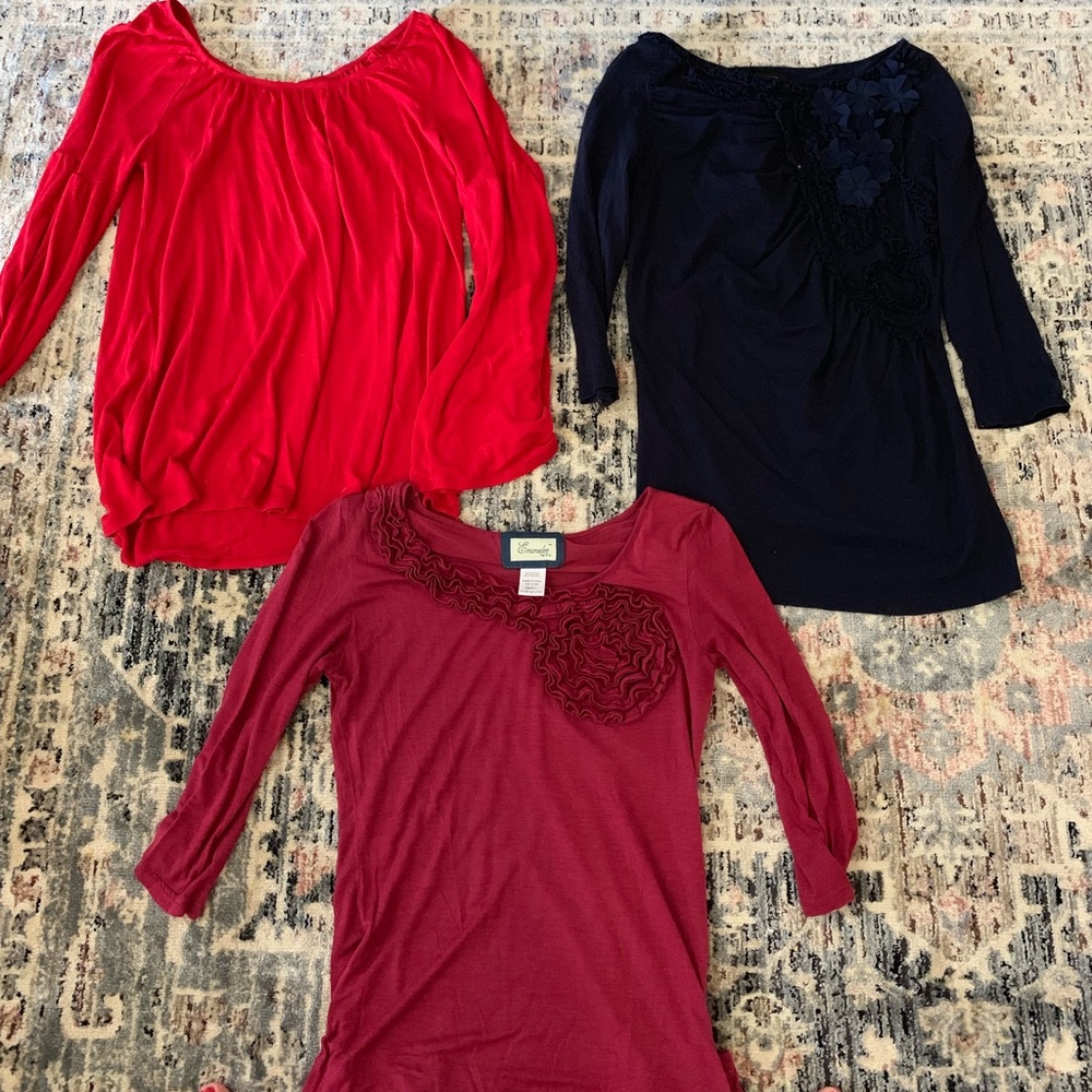 Bundle of long sleeve shirts